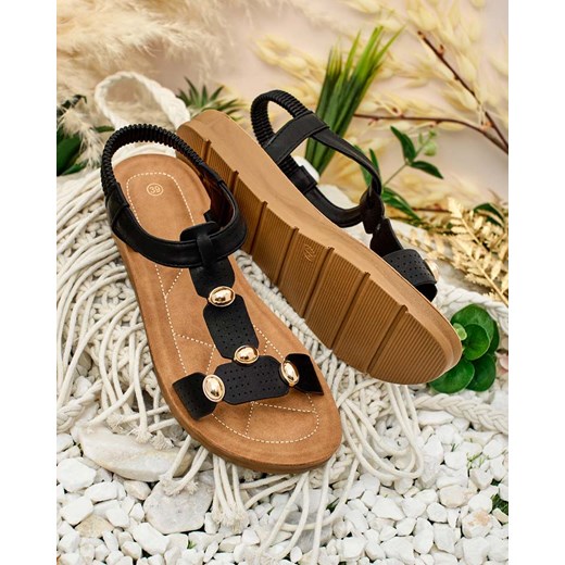 Royalfashion Zdobione damskie sandały Sunner Royalfashion.pl 36 wyprzedaż royalfashion.pl