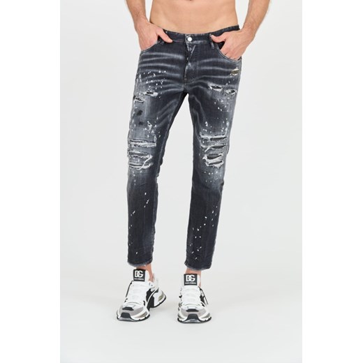 DSQUARED2 Czarne jeansy Skater Jean, Rozmiar 54 ze sklepu outfit.pl w kategorii Jeansy męskie - zdjęcie 173526243