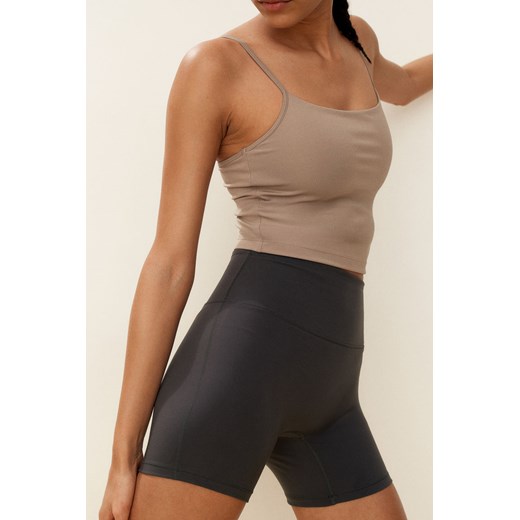 H & M - Krótkie legginsy sportowe DryMove - Szary ze sklepu H&M w kategorii Szorty - zdjęcie 173532792