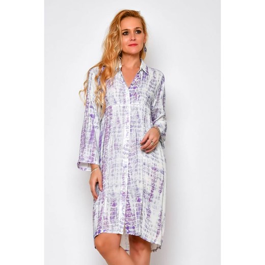 Tarifa Sukienka w kolorze biało-fioletowym Tarifa XL Limango Polska promocja