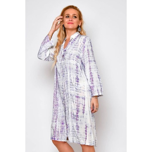 Tarifa Sukienka w kolorze biało-fioletowym Tarifa S wyprzedaż Limango Polska