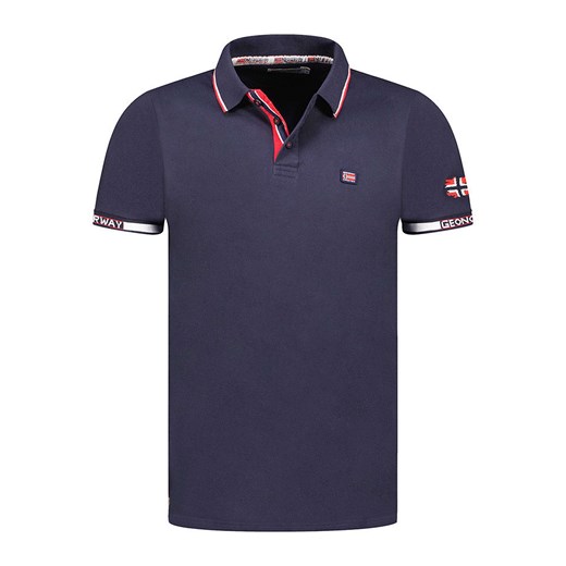 Geographical Norway Koszulka polo &quot;Kauge&quot; w kolorze granatowym ze sklepu Limango Polska w kategorii T-shirty męskie - zdjęcie 173535010