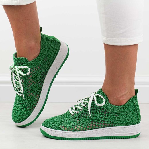 Zielone plecione sportowe buty damskie T.Sokolski 175 ze sklepu suzana.pl w kategorii Buty sportowe damskie - zdjęcie 173535480