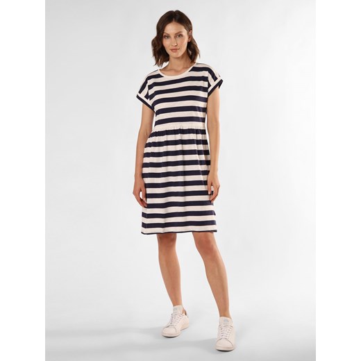 Marie Lund Sukienka damska Kobiety Bawełna granatowy w paski ze sklepu vangraaf w kategorii Sukienki - zdjęcie 173535580