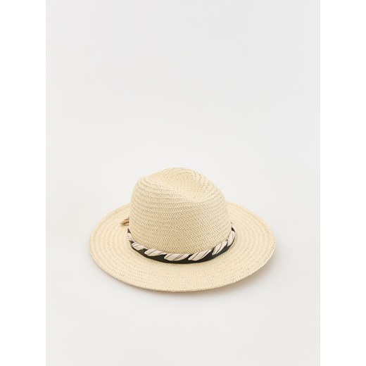 Reserved - Pleciony kapelusz z papierowej słomki - kremowy ze sklepu Reserved w kategorii Kapelusze damskie - zdjęcie 173536272