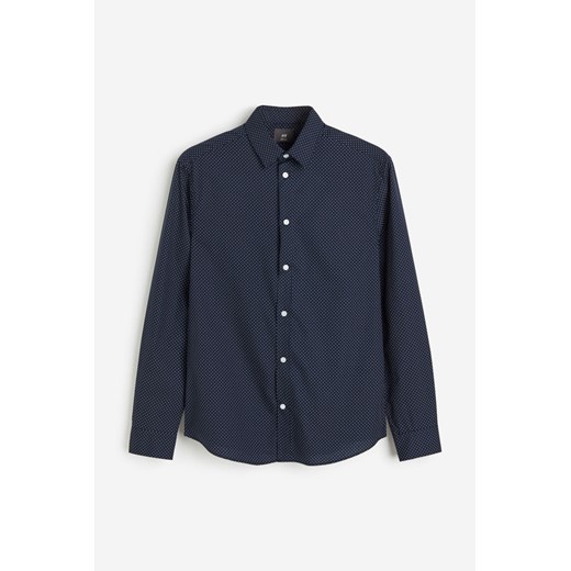 H & M - Koszula Easy iron Slim Fit - Niebieski ze sklepu H&M w kategorii Koszule męskie - zdjęcie 173538643