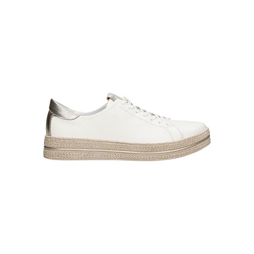 Wojas Skórzane sneakersy w kolorze złoto-białym ze sklepu Limango Polska w kategorii Buty sportowe damskie - zdjęcie 173538841