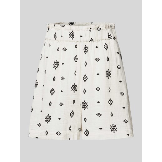 Szorty o kroju regular fit z fakturowanym wzorem model ‘LANIA’ ze sklepu Peek&Cloppenburg  w kategorii Szorty - zdjęcie 173539694