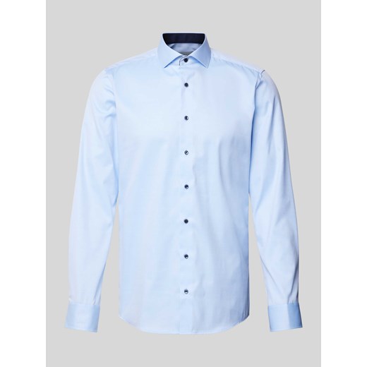 Koszula biznesowa o kroju slim fit z diagonalu ze sklepu Peek&Cloppenburg  w kategorii Koszule męskie - zdjęcie 173539742