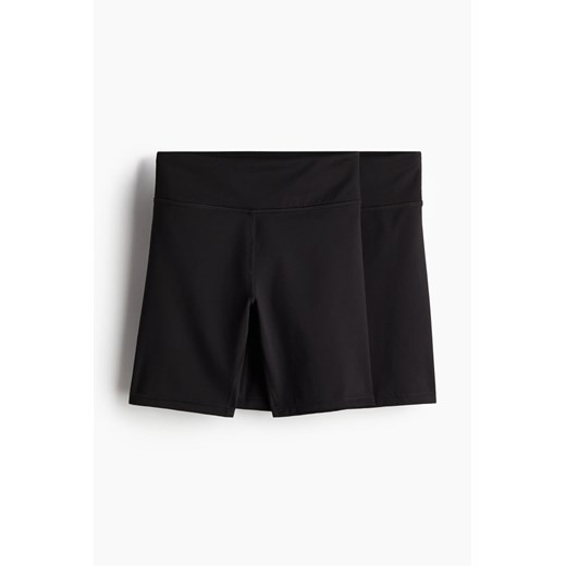 H & M - Krótkie legginsy sportowe DryMove 2-pak - Czarny ze sklepu H&M w kategorii Spodenki dziewczęce - zdjęcie 173540081