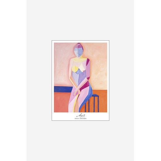 H & M - Anna K. Simonsen - Ariel Poster - Biały ze sklepu H&M w kategorii Plakaty - zdjęcie 173540082