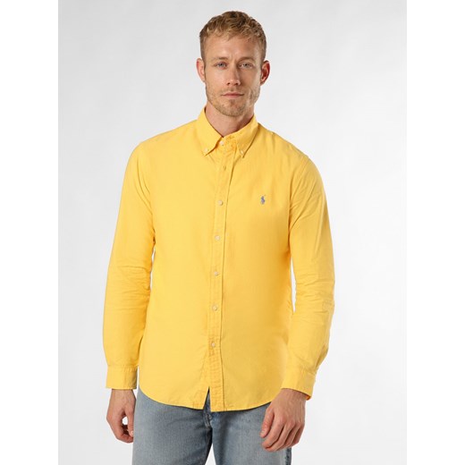 Polo Ralph Lauren Koszula męska Mężczyźni Modern Fit Bawełna kukurydziany jednolity button down ze sklepu vangraaf w kategorii Koszule męskie - zdjęcie 173541953