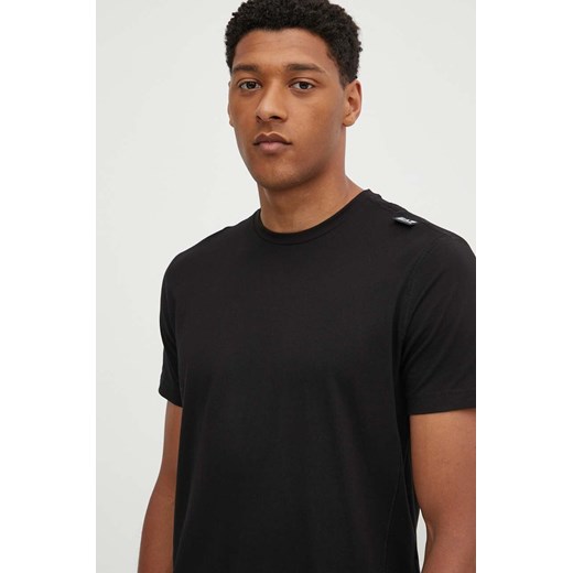 EA7 Emporio Armani t-shirt bawełniany męski kolor czarny z nadrukiem PJVPZ.6DPT04 ze sklepu ANSWEAR.com w kategorii T-shirty męskie - zdjęcie 173543103
