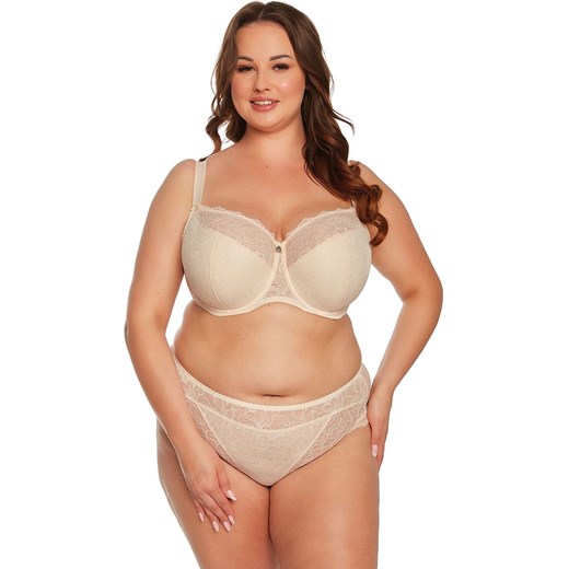 Biustonosz półusztywniany semi-soft beżowy Hannah Maxi 1207, Kolor beżowy, Gaia 70L okazja Intymna