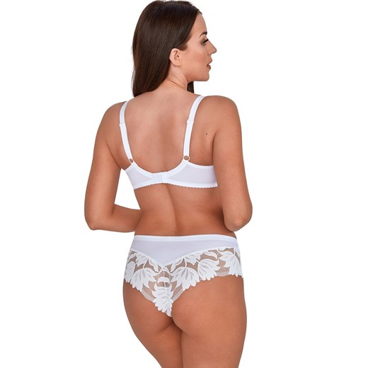 Koronkowy biustonosz miękki soft biały Nike 1135, Kolor biały, Rozmiar 90B, Gaia ze sklepu Intymna w kategorii Biustonosze - zdjęcie 173551452