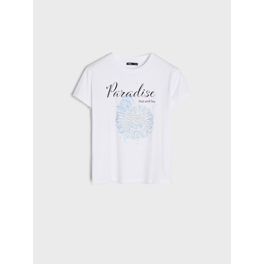 Sinsay - Koszulka - biały Sinsay XL Sinsay