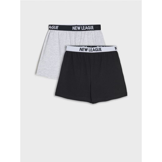 Sinsay - Szorty od piżamy 2 pack - czarny Sinsay 146 Sinsay