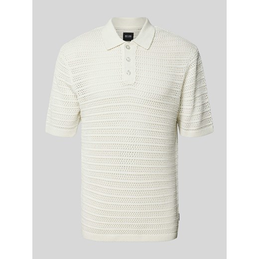 Koszulka polo z haftem angielskim model 'CHARLES’ ze sklepu Peek&Cloppenburg  w kategorii T-shirty męskie - zdjęcie 173553572