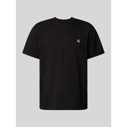 T-shirt z wyhaftowanym logo model ‘SCRIPT’ ze sklepu Peek&Cloppenburg  w kategorii T-shirty męskie - zdjęcie 173553643