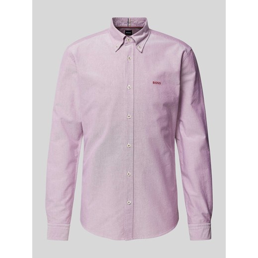 Koszula casualowa o kroju slim fit z wyhaftowanym logo ze sklepu Peek&Cloppenburg  w kategorii Koszule męskie - zdjęcie 173553830