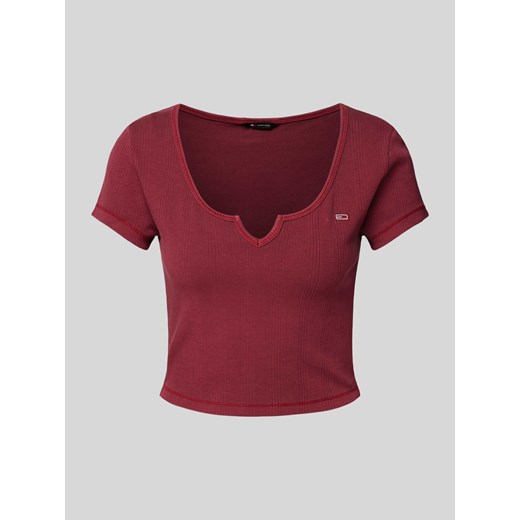 Top krótki z wyhaftowanym logo ze sklepu Peek&Cloppenburg  w kategorii Bluzki damskie - zdjęcie 173554192