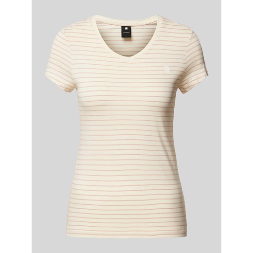 T-shirt o kroju slim fit z wzorem w paski ze sklepu Peek&Cloppenburg  w kategorii Bluzki damskie - zdjęcie 173554291