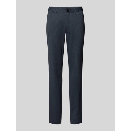 Spodnie materiałowe o kroju slim fit z fakturowanym wzorem model ‘MALIAM’ ze sklepu Peek&Cloppenburg  w kategorii Spodnie męskie - zdjęcie 173555450