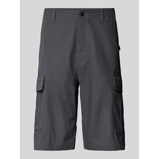 Szorty cargo z zapięciem na guzik i zamek błyskawiczny ze sklepu Peek&Cloppenburg  w kategorii Spodenki męskie - zdjęcie 173556370