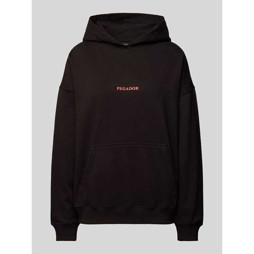 Bluza z kapturem o kroju oversized z nadrukiem z logo model ‘REYNA’ ze sklepu Peek&Cloppenburg  w kategorii Bluzy damskie - zdjęcie 173556461
