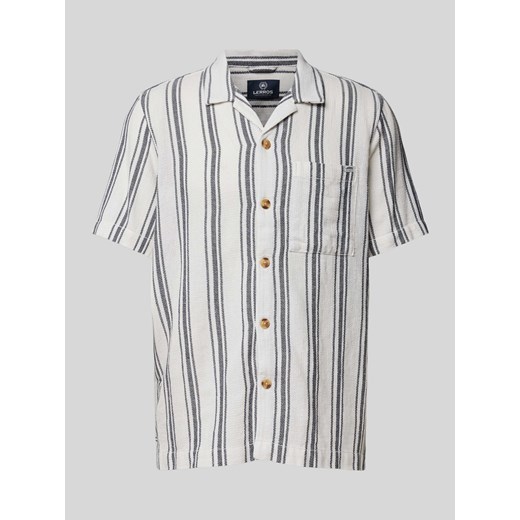 Koszula casualowa o kroju regular fit z kołnierzem z połami ze sklepu Peek&Cloppenburg  w kategorii Koszule męskie - zdjęcie 173556550