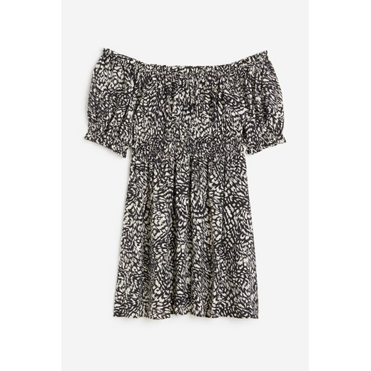 H & M - Sukienka z odkrytymi ramionami - Czarny ze sklepu H&M w kategorii Sukienki - zdjęcie 173559294