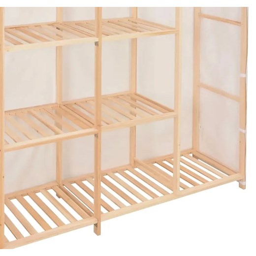 Biała szafa materiałowa do garderoby - Gerom 6X Elior One Size Edinos.pl