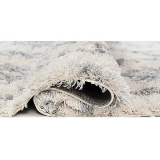 Kremowy dywan shaggy w azteckie wzory - Nikari 3X Profeos One Size Edinos.pl
