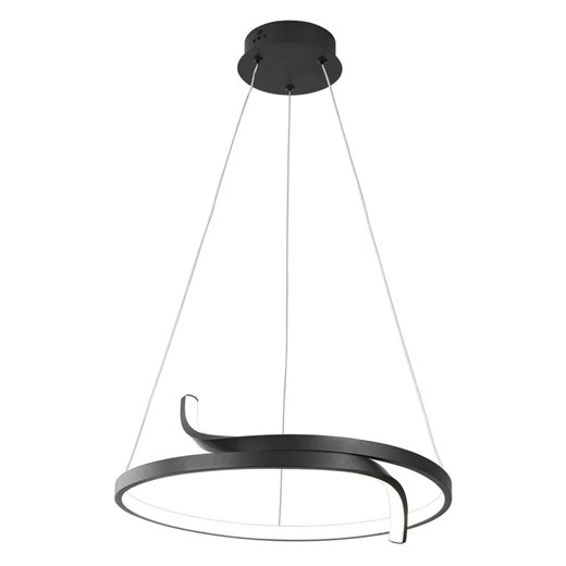 Czarna nowoczesna lampa wisząca ledowa nad stół W3-B42 ze sklepu Edinos.pl w kategorii Lampy wiszące - zdjęcie 173560660