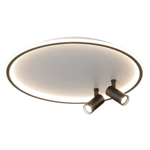 Okrągły ledowy plafon z 2 ruchomymi reflektorami - A507 F4-N67 ze sklepu Edinos.pl w kategorii Lampy sufitowe - zdjęcie 173560742