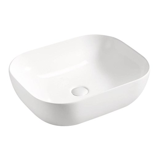 Biała umywalka nablatowa ceramiczna - Pavona 2X Elior One Size Edinos.pl