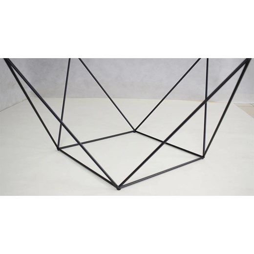 Loftowy stolik kawowy dąb artisan + czarny - Galapi 4X Elior One Size Edinos.pl