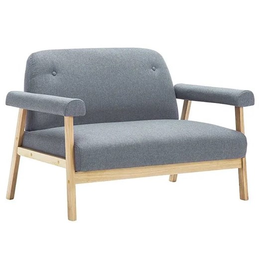 Tapicerowana sofa 2-osobowa Uxis 2G - jasny szary ze sklepu Edinos.pl w kategorii Sofy i kanapy - zdjęcie 173561711