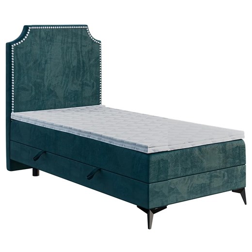 Pojedyncze łóżko boxspring 90x200 32 kolory M7-S14 ze sklepu Edinos.pl w kategorii Łóżka i materace - zdjęcie 173561900