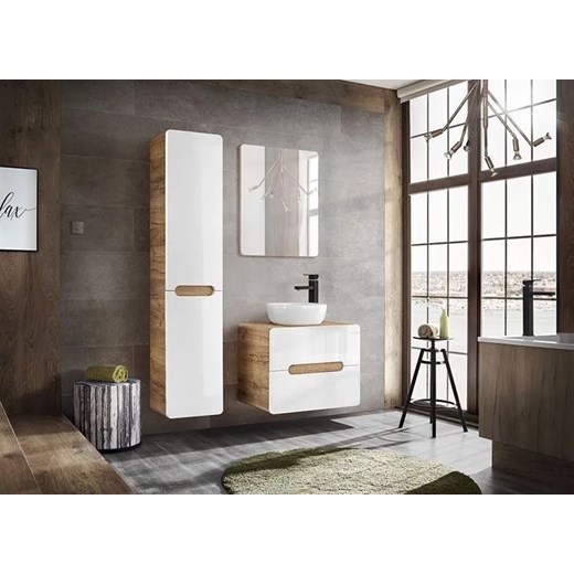 Biała umywalka nablatowa ceramiczna - Pavona 2X Elior One Size Edinos.pl