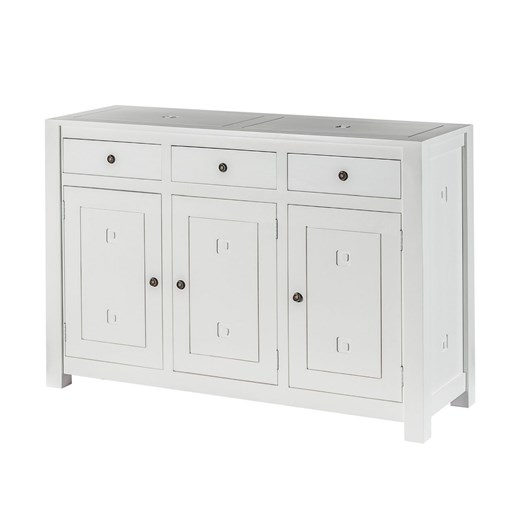 Komoda Noa white, 3drzwi + 3szuflady 150x50x100cm ze sklepu dekoria.pl w kategorii Komody - zdjęcie 173563263