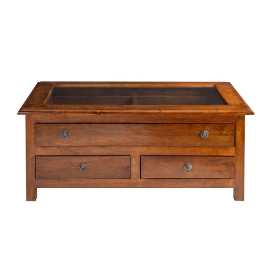 Ława Mahika  95x60x40cm brown ze sklepu dekoria.pl w kategorii Stoliki kawowe - zdjęcie 173563272