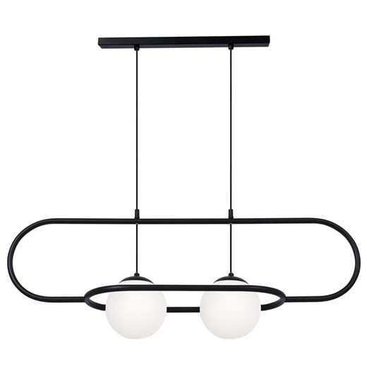 Czarna elegancka lampa wisząca nad stół - S821-Irma ze sklepu Edinos.pl w kategorii Lampy wiszące - zdjęcie 173567470