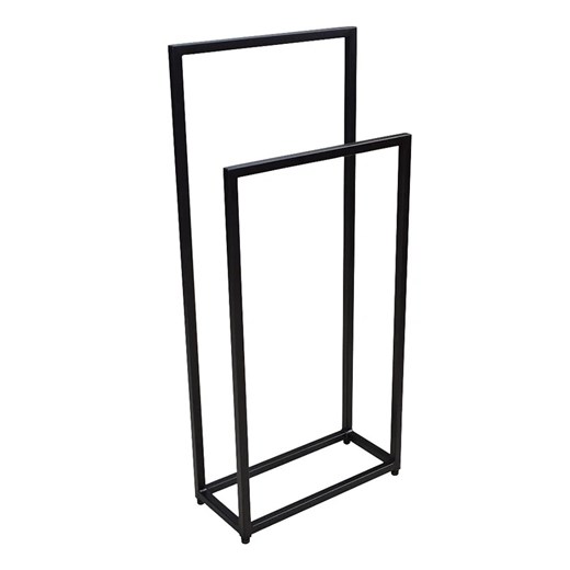 Czarny industrialny stojak na ręczniki 45 cm S7-N27 ze sklepu Edinos.pl w kategorii Łazienka - zdjęcie 173567552