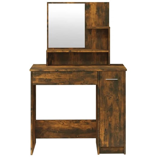 Toaletka do makijażu z lustrem przydymiony dąb - Razia 3X Elior One Size Edinos.pl