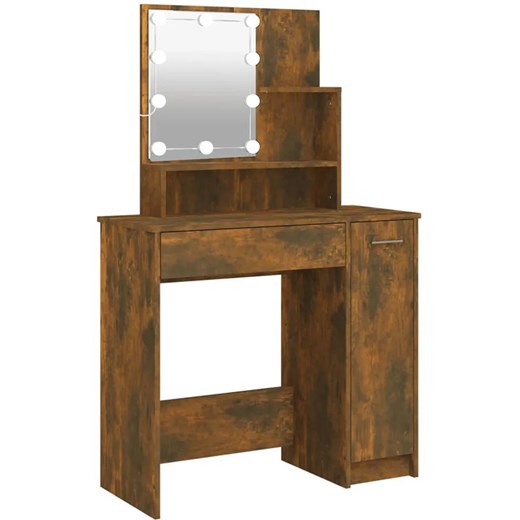 Industrialna toaletka podświetlana przydymiony dąb K4-M99 ze sklepu Edinos.pl w kategorii Dom - zdjęcie 173568333