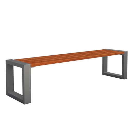 Drewniana ławka na metalowych nogach Norin 3X Montano 150cm - 8 kolorów ze sklepu Edinos.pl w kategorii Ławki ogrodowe - zdjęcie 173568651