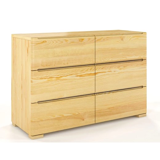 Komoda drewniana 6 szuflad E2-M10 ze sklepu Edinos.pl w kategorii Komody - zdjęcie 173568793