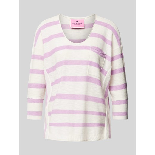 Sweter z dzianiny z dekoltem w łódkę model ‘Tahia’ ze sklepu Peek&Cloppenburg  w kategorii Swetry damskie - zdjęcie 173569450