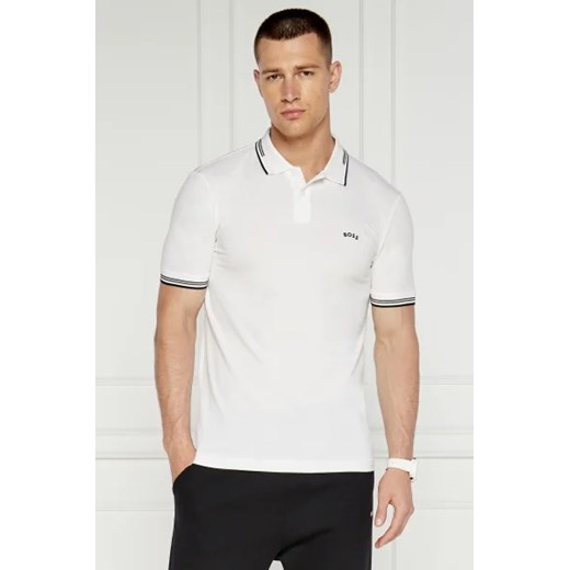 BOSS GREEN Polo Curved | Slim Fit | stretch ze sklepu Gomez Fashion Store w kategorii T-shirty męskie - zdjęcie 173570950